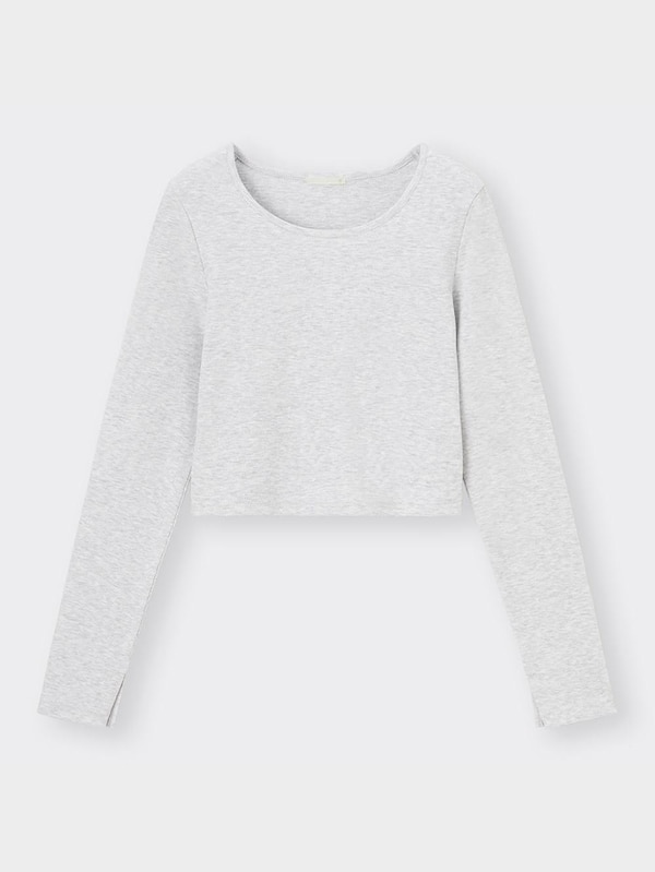 リブクロップドT(長袖)+X