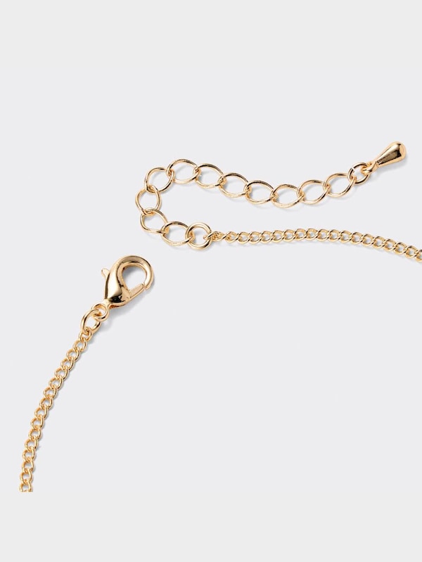 イニシャルプレート&チェーンネックレスセット