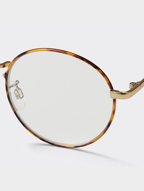 UVカットラウンドメタルグラス