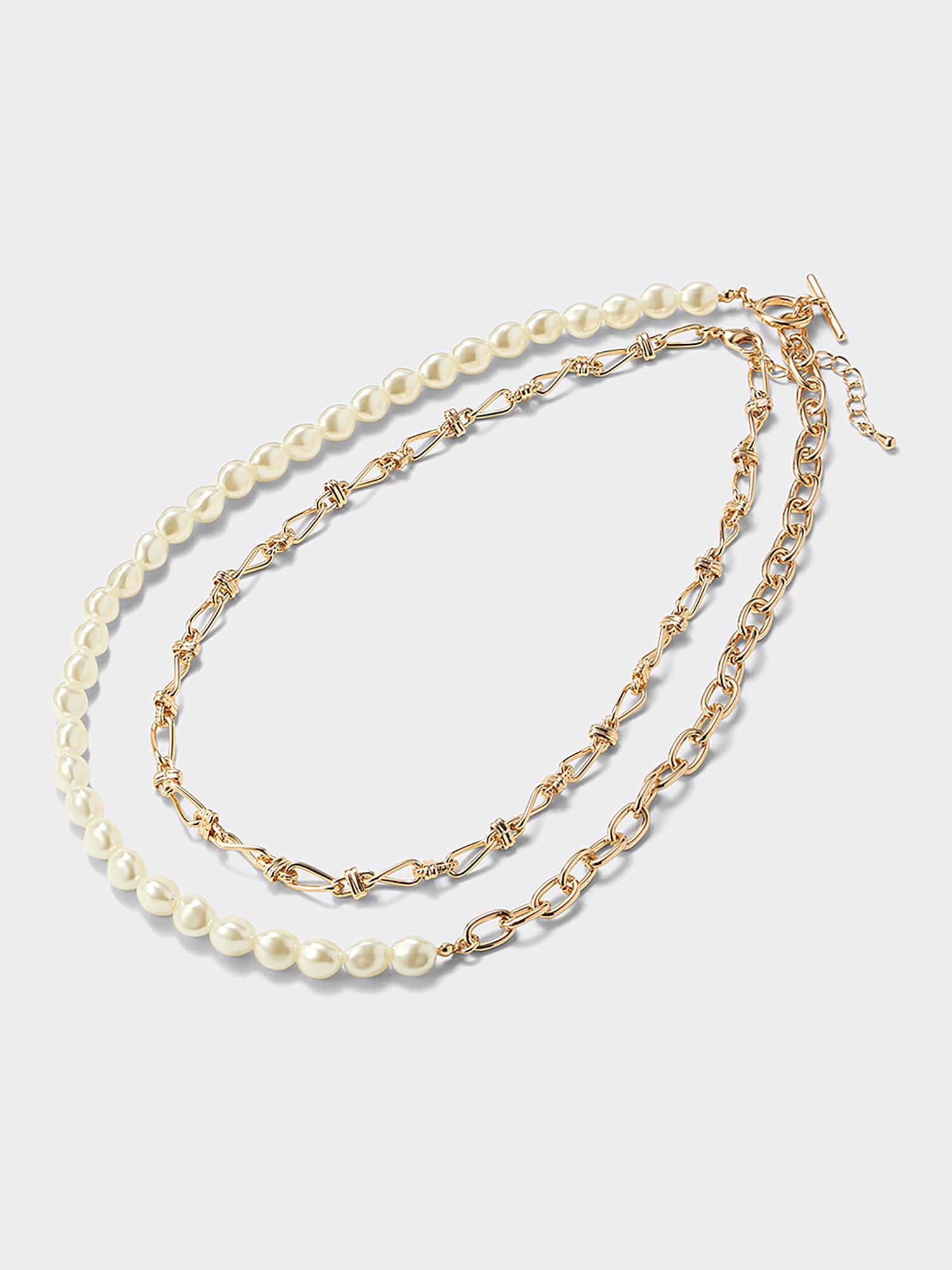 GU公式 | パールライク&チェーンネックレス
