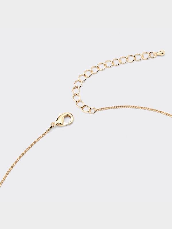 ハートモチーフ&パールライクネックレス