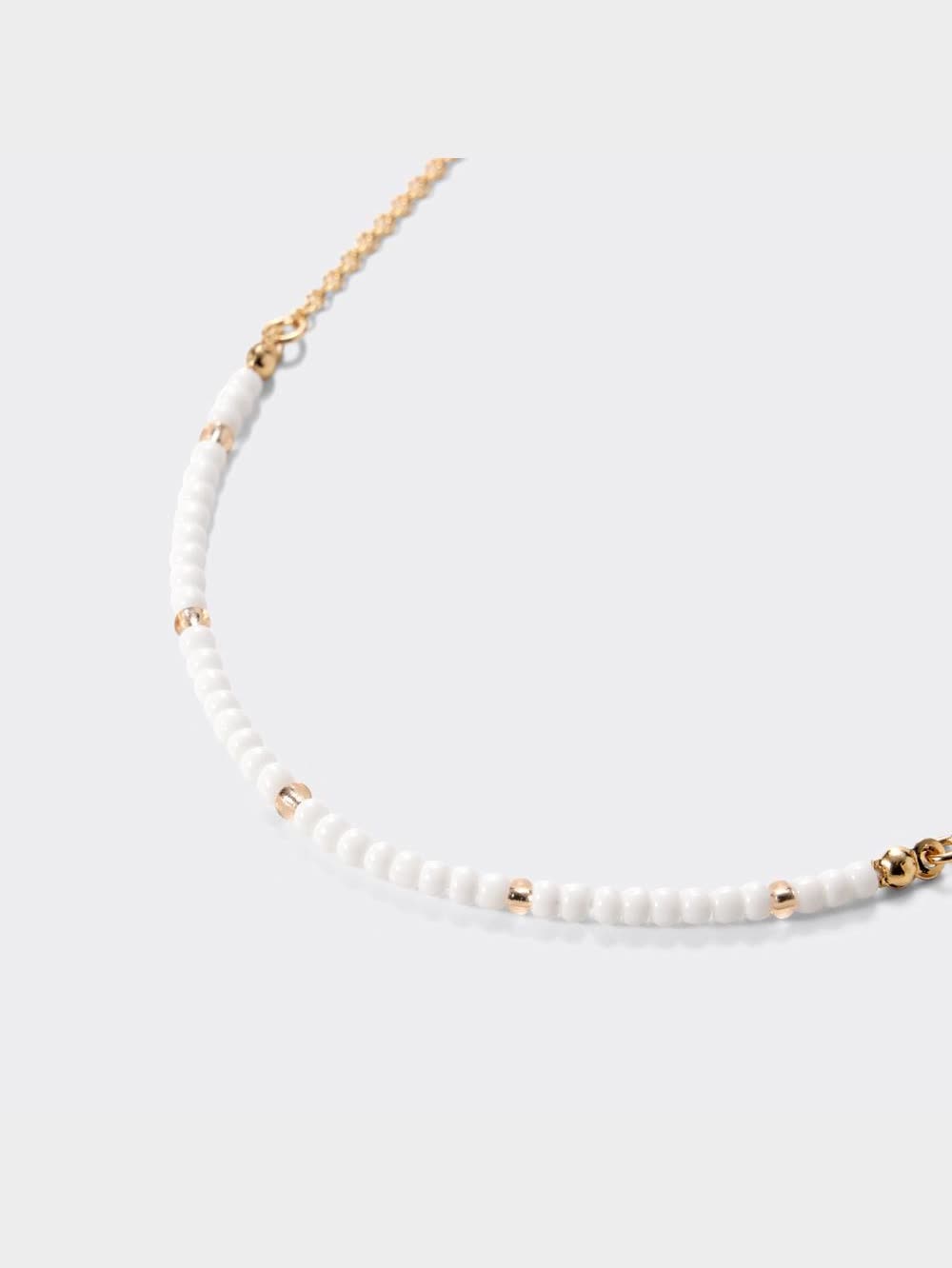 GU公式 | ビーズ&メタルコインネックレス