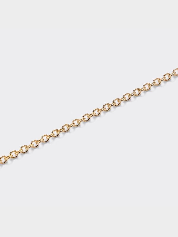 ビーズ&メタルコインネックレス