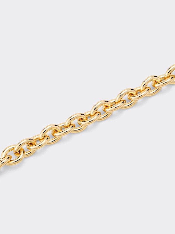 ハートモチーフボリュームチェーンネックレス