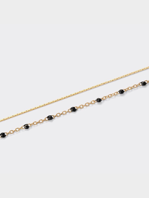 カラー&メタルネックレス