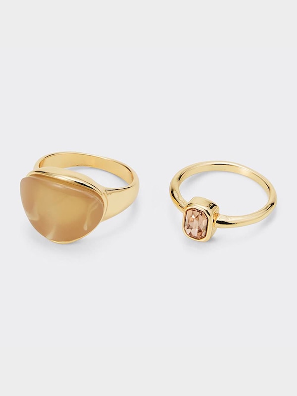 ストーン&メタルリング5P