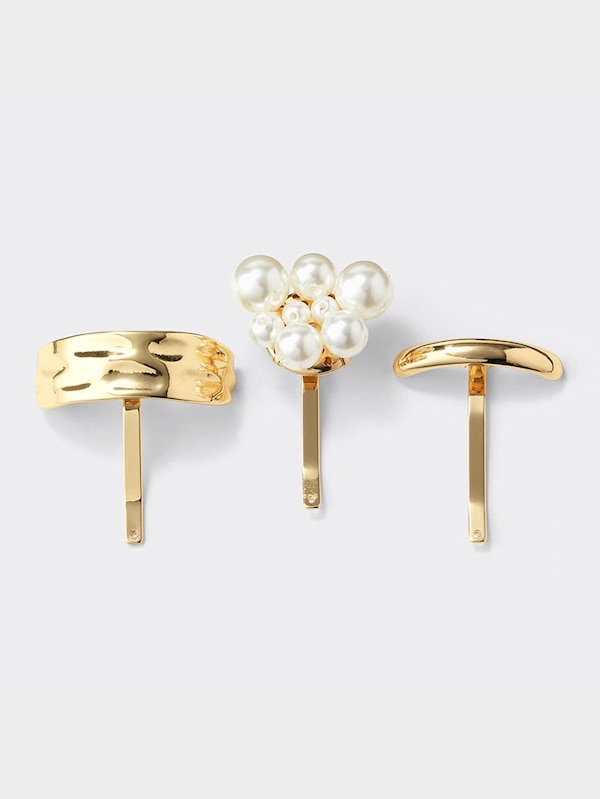 パールライク&メタルヘアカフ3P