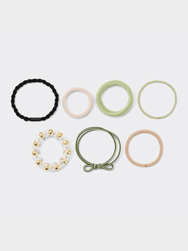 スプリングパールライクヘアゴム7P