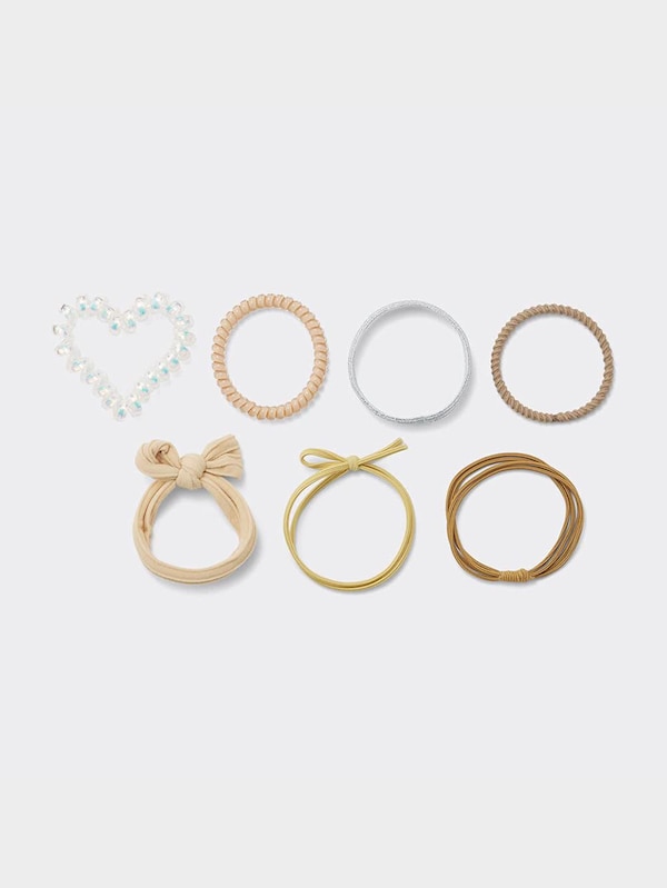 スプリングヘアゴムセット(モチーフ)7P