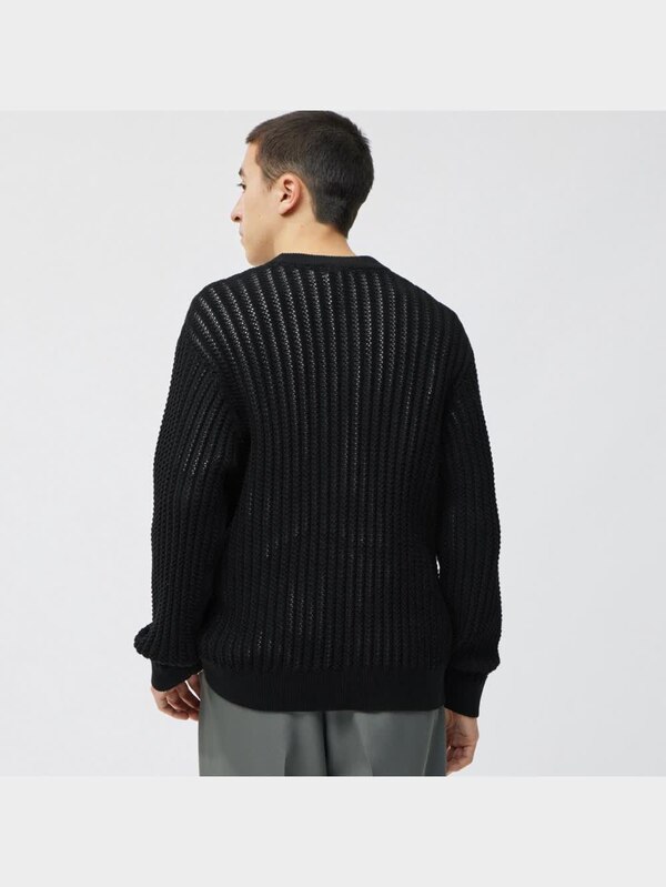 透かし編みニットプルオーバー(長袖)