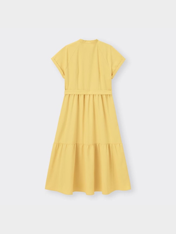 バンドカラーシャツワンピース(半袖)+E