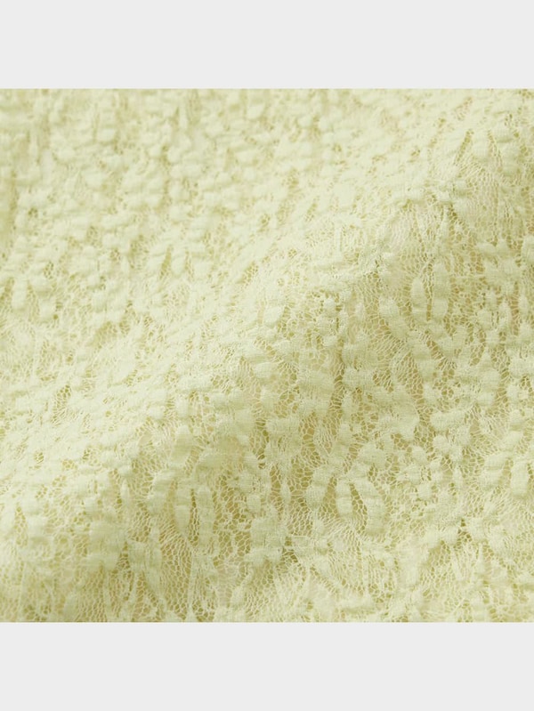 レースクルーネックT(長袖)Q+E