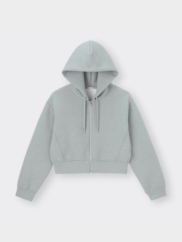 ダブルフェイスフルジップパーカ(長袖)Q+E