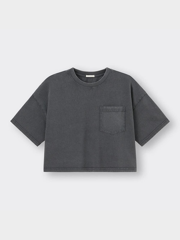 ウォッシュドT(5分袖)Q+E