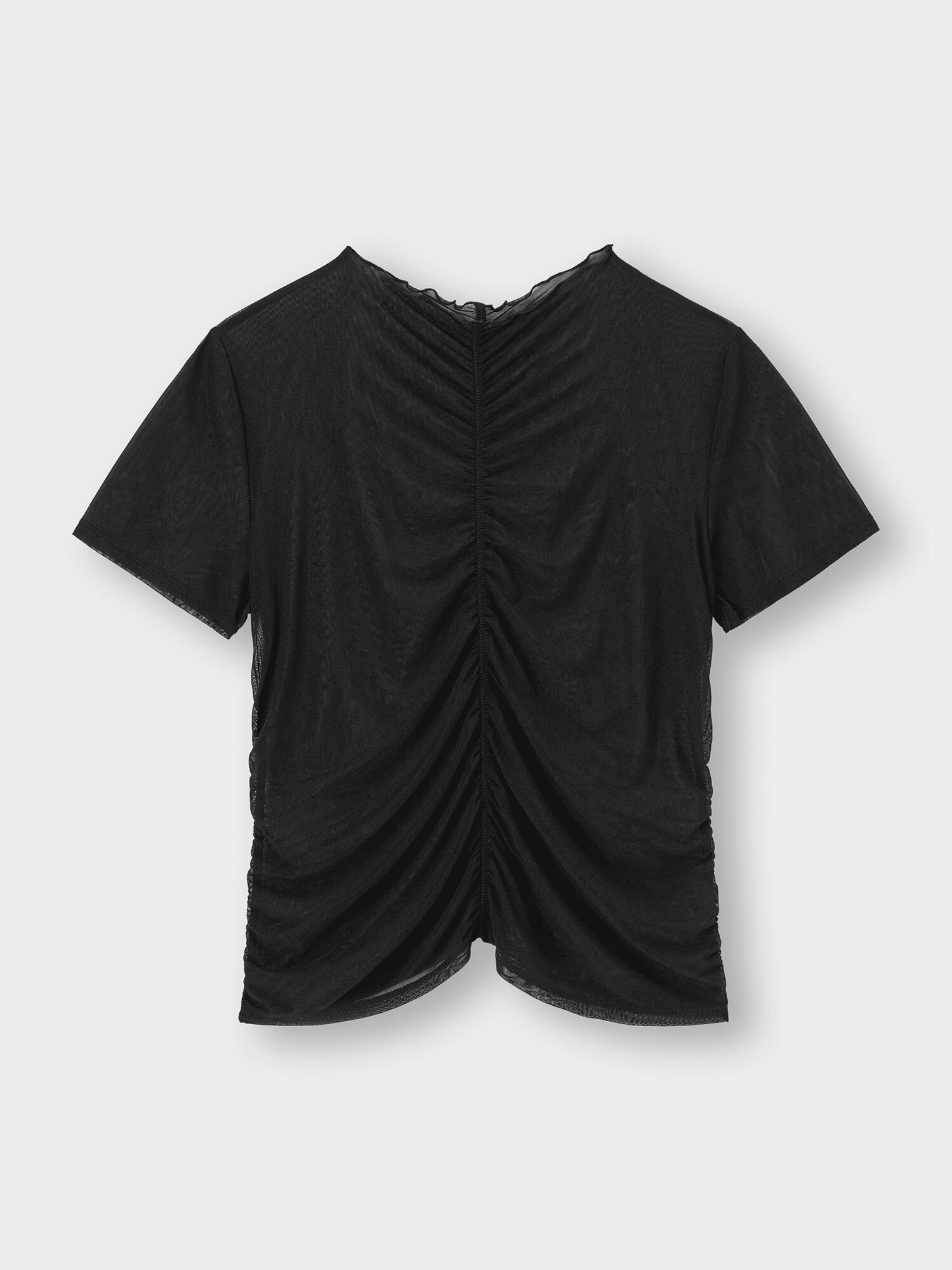 GU公式 | シアーギャザーT(半袖)Q