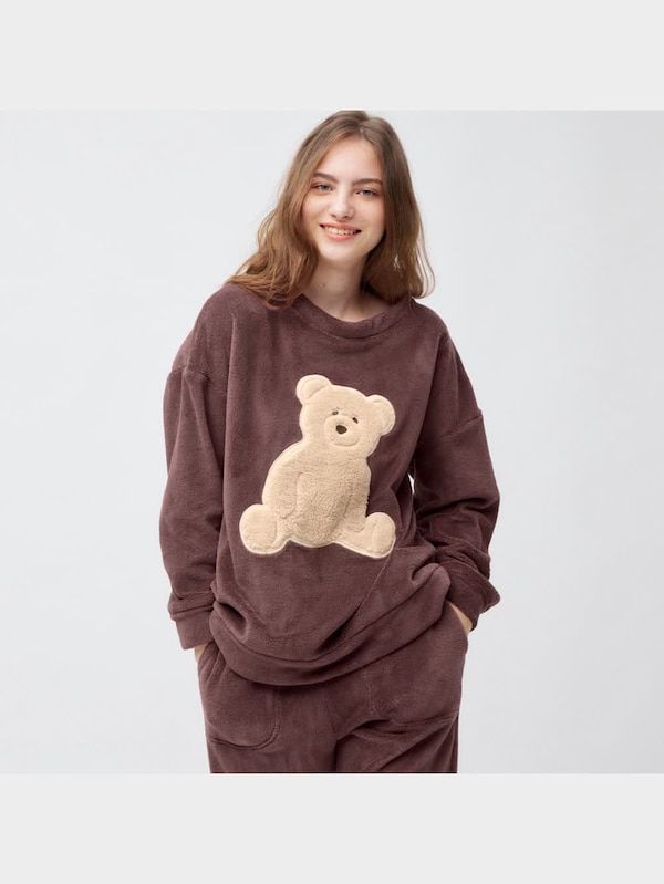 マシュマロフィールラウンジセット(ベア)(長袖&ロングパンツ)