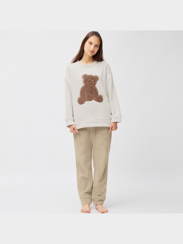 マシュマロフィールラウンジセット(ベア)(長袖&ロングパンツ)