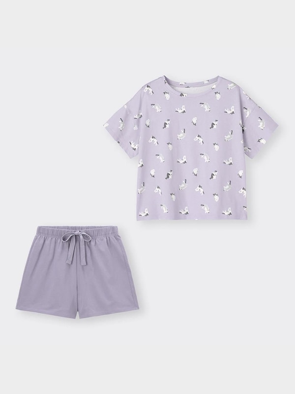 ラウンジセット(半袖&ショートパンツ)(キャット)OSB+EC