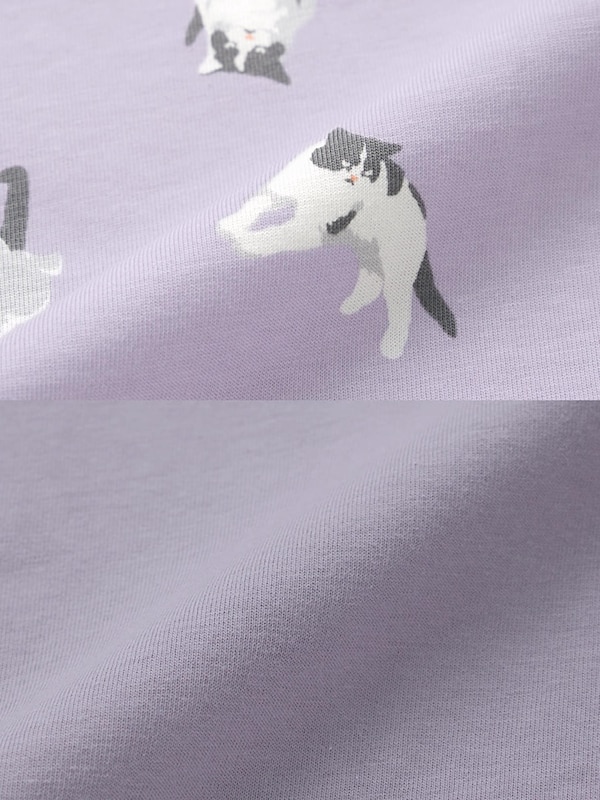 ラウンジセット(半袖&ショートパンツ)(キャット)OSB+EC