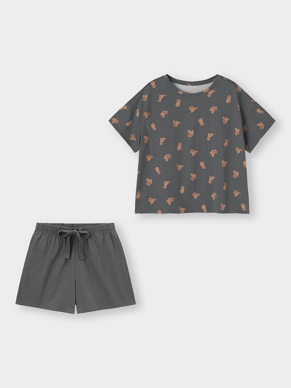 ラウンジセット(半袖&ショートパンツ)(ドッグ)OSB+EC