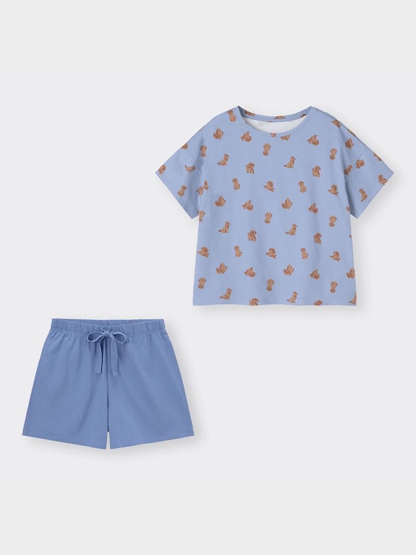 ラウンジセット(半袖&ショートパンツ)(ドッグ)OSB+EC