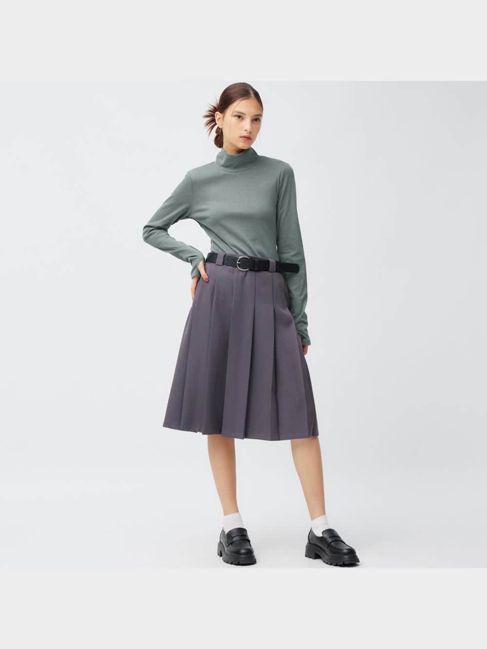 GU公式 | ソフトウォームタートルネックT(長袖)(ややスリム)OSA+EC