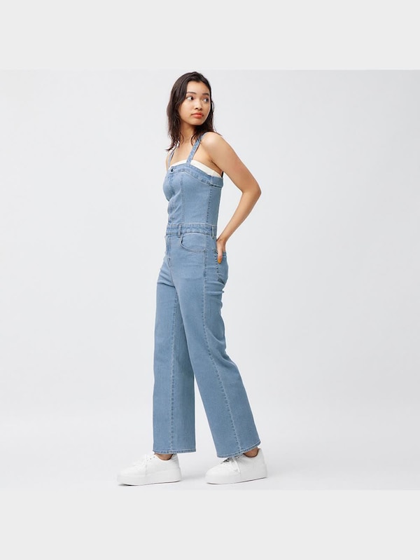 ベアトップサロペットパンツQ+E