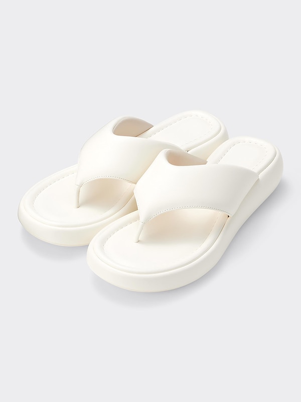 プラットフォームトングサンダル