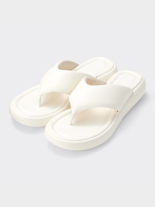 プラットフォームトングサンダル