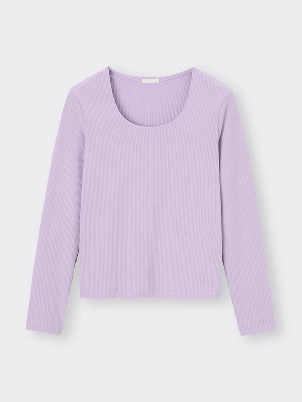 リブクルーネックT(長袖)Z+E