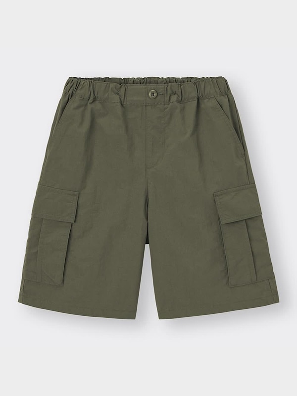 KIDS(男女兼用) ドライワイドカーゴハーフパンツ(セットアップ可能)