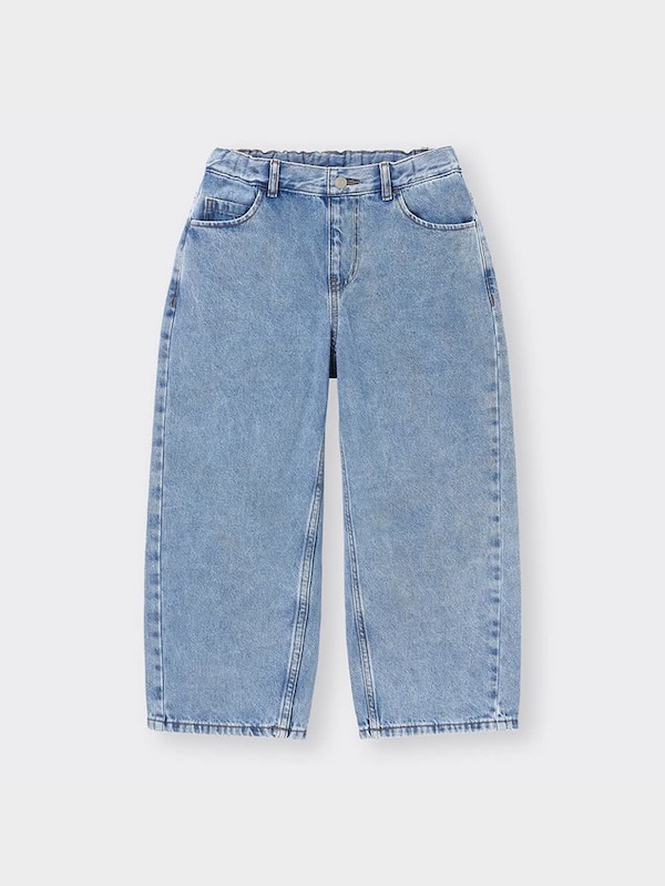 GIRLSデニムプルオンワイドパンツ