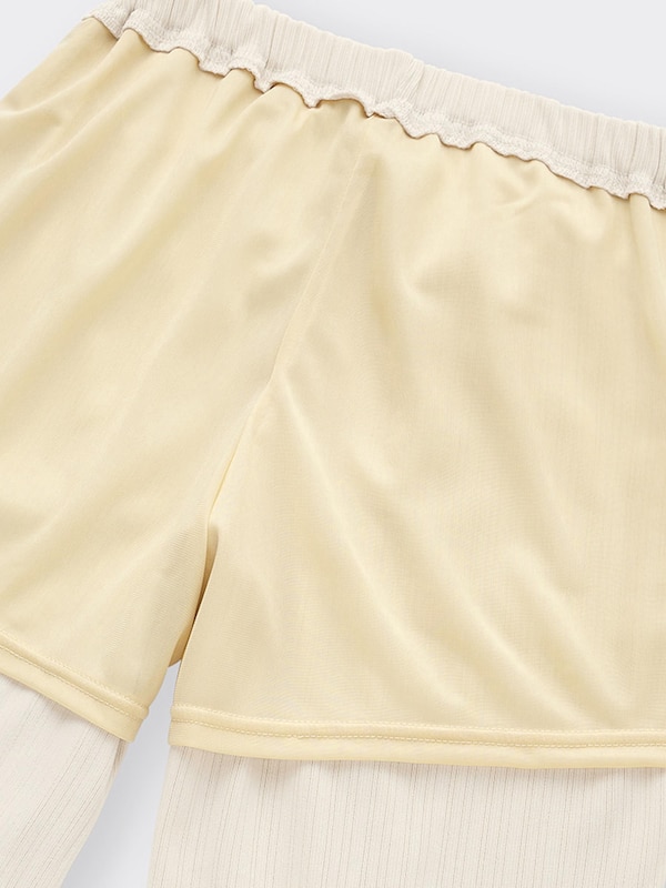 GIRLSリブプルオン�ワイドパンツ(セットアップ可能)