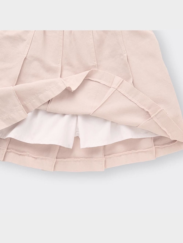 GIRLSデニムプリーツミニスカート