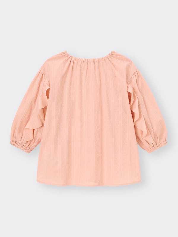 GIRLSラッフルスリーブブラウス(7分袖)+E