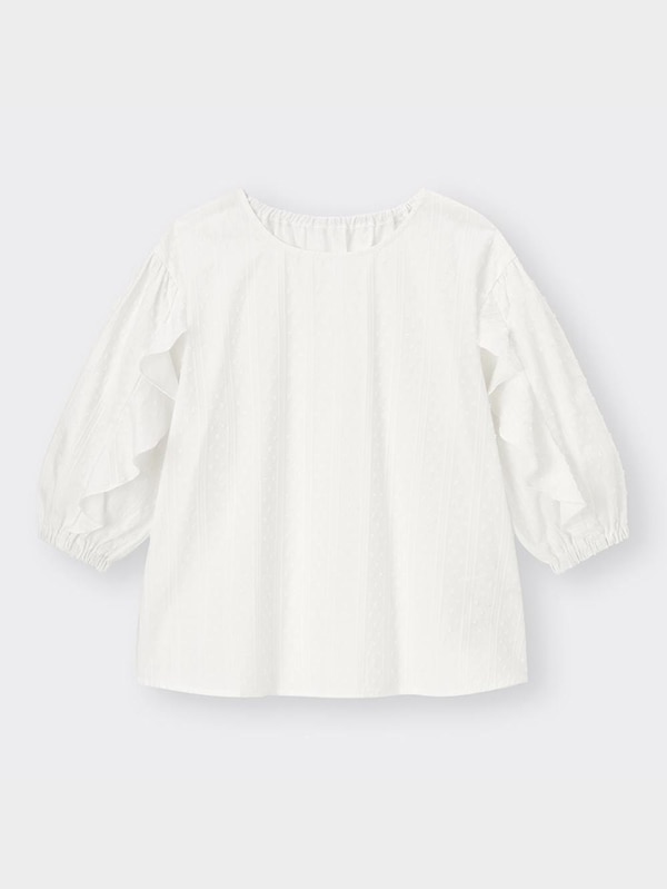 GIRLSラッフルスリーブブラウス(7分袖)+E