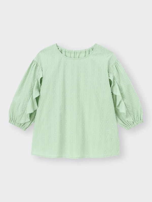 GIRLSラッフルスリーブブラウス(7分袖)+E