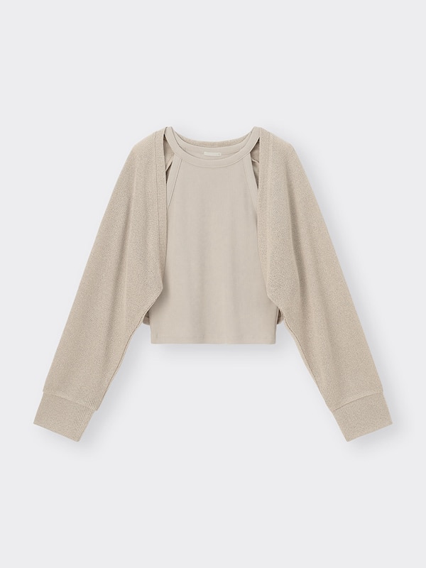 2ピースボレロカーディガン(長袖)