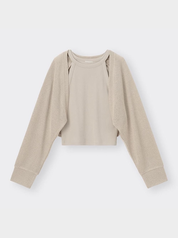 2ピースボレロカーディガン(長袖)