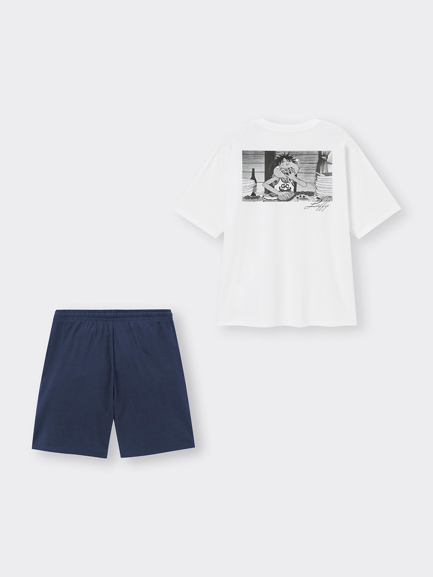 GU公式 | ドライラウンジセット(半袖&ショートパンツ) ONE PIECE