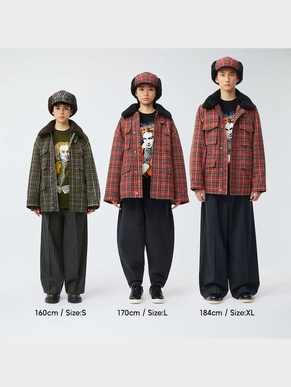 チェックボアブルゾン beautiful people