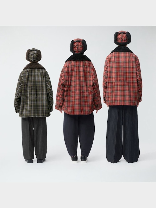 チェックボアブルゾン beautiful people