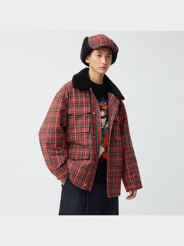 チェックボアブルゾン beautiful people