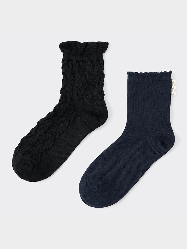 KIDS(男女兼用)ソックス2P(パール/フロート)