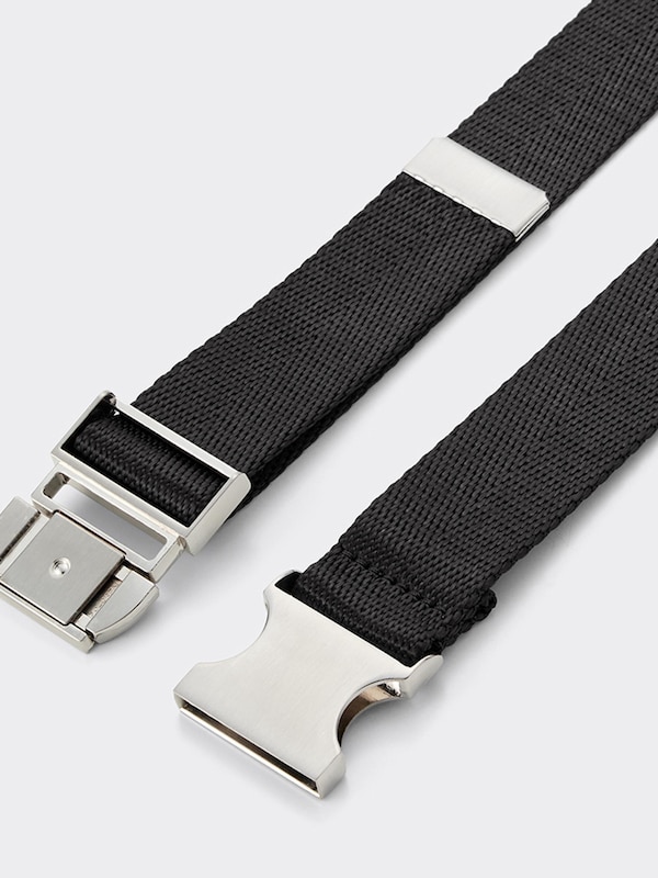 メタルバックル テープベルト