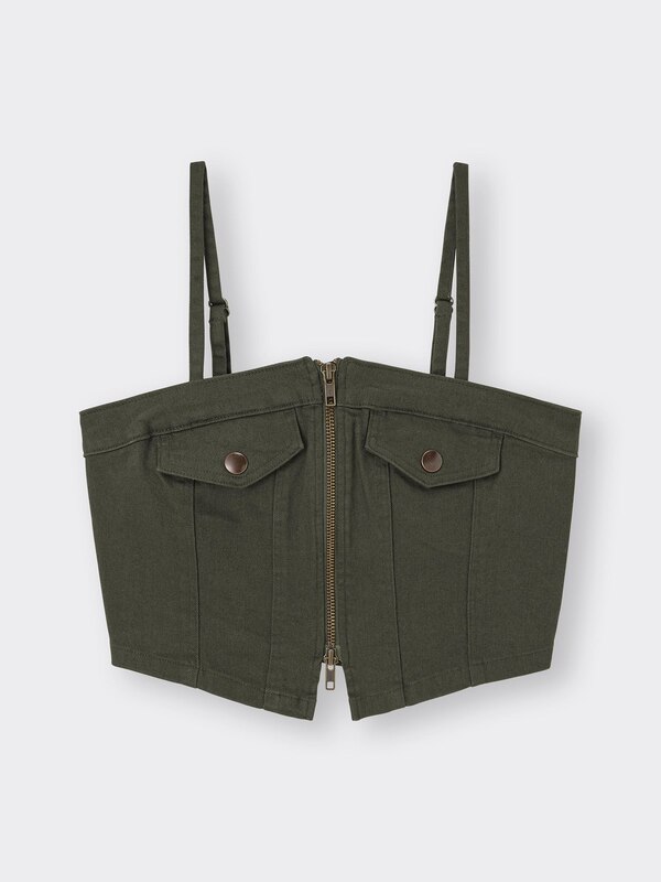 フロントジップビスチェQ+E