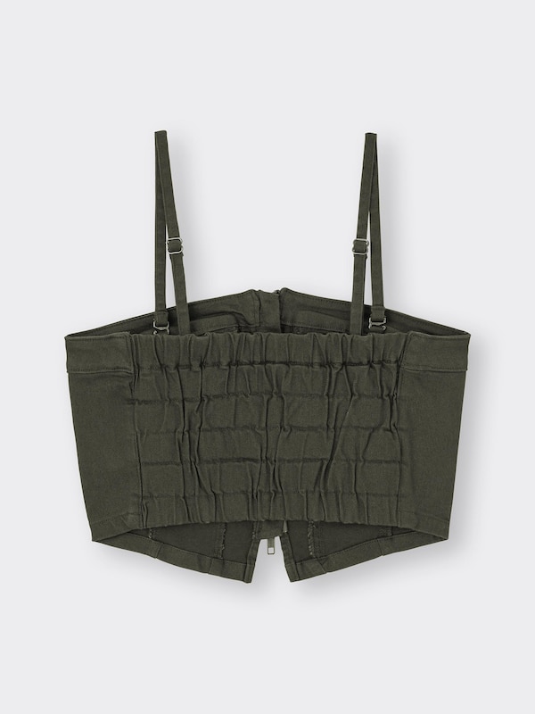 フロントジップビスチェQ+E