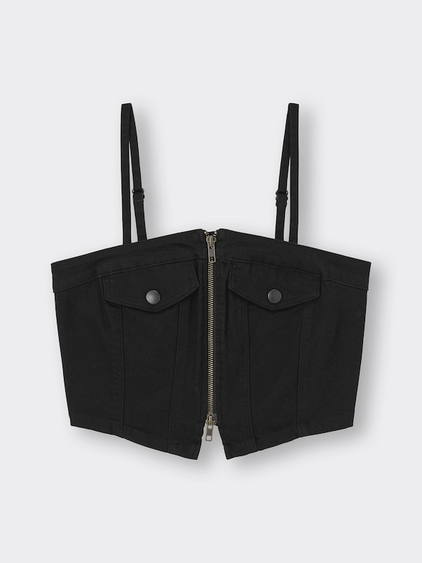 フロントジップビスチェQ+E