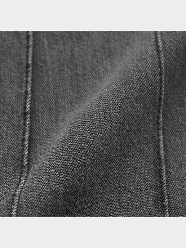 デニムローウエストプリーツミニスカートQ