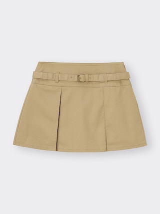 ベルト付きミニスカートQ+E 【レディース】 【スカート】【GU公式/ジーユー】 【BEIGE】 ベルト付きミニスカートQ+E 【レディース】 【スカート】【GU公式/ジーユー】 【BEIGE】